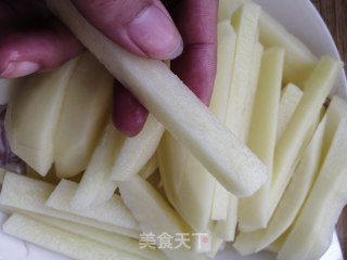 炸薯条的做法步骤：4