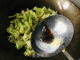 清炒有机菜花的做法步骤：5