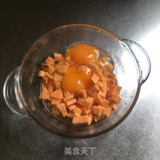 低卡红薯蛋糕的做法步骤：2
