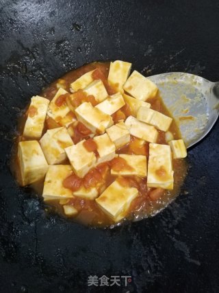 番茄烧豆腐的做法步骤：6