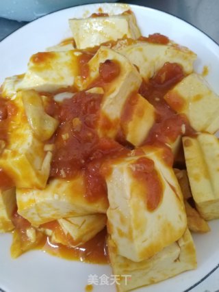 番茄烧豆腐的做法步骤：7