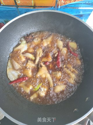 红烧鸡爪的做法步骤：17