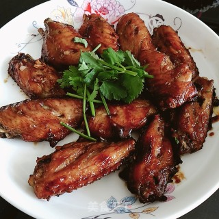 蒜香蜜汁鸡翅的做法步骤：9