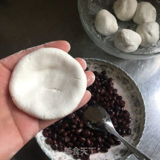 奶香红豆饼的做法步骤：5