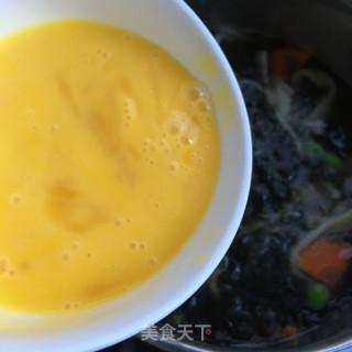 青豆紫菜面汤的做法步骤：8