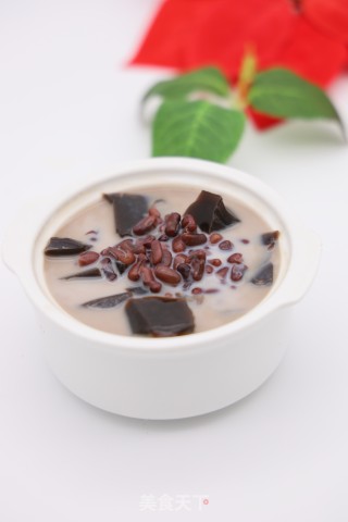 龟苓膏红豆的做法步骤：6