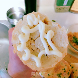 葱香肉松面包卷的做法步骤：13