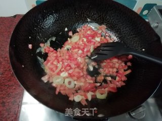 番茄鸡蛋剪刀面的做法步骤：8
