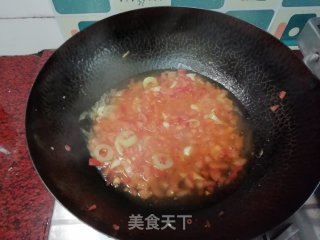 番茄鸡蛋剪刀面的做法步骤：10