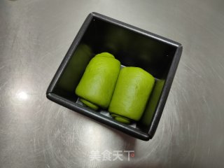 炼乳抹茶小吐司的做法步骤：13