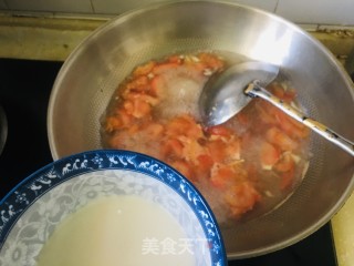 西红柿鸡蛋青菜汤的做法步骤：5