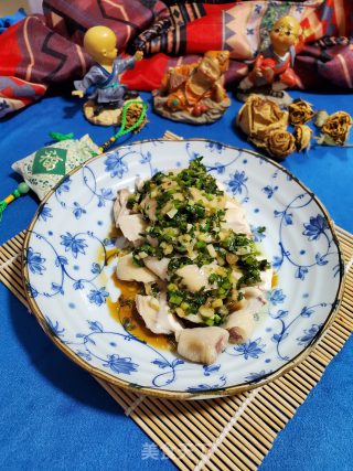 葱油淋鸡的做法步骤：14