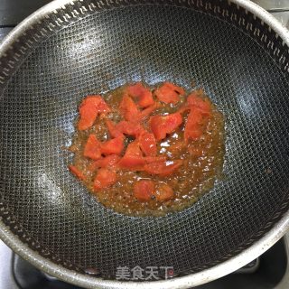 番茄丸子青菜汤的做法步骤：3
