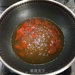 番茄丸子青菜汤的做法步骤：4