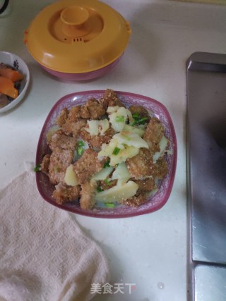 米粉蒸肉的做法步骤：3