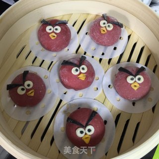 愤怒小鸟肉包子的做法步骤：23