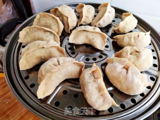 全麦韭菜鸡蛋蒸饺的做法步骤：19