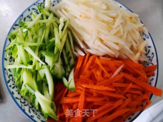 醋溜三丝的做法步骤：2