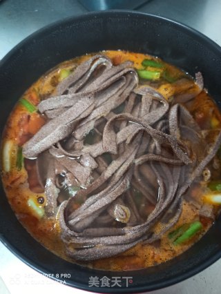 番茄土豆手擀汤面的做法步骤：13