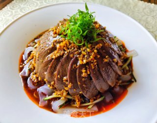 红油猪心拌拉皮的做法步骤：4