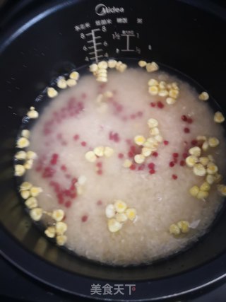 红豆玉米杂粮饭的做法步骤：5