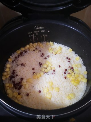 红豆玉米杂粮饭的做法步骤：6
