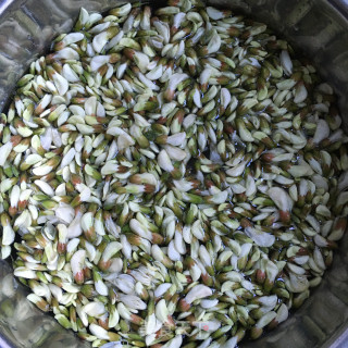 蒜香槐花麦饭的做法步骤：1