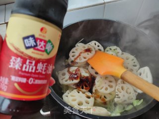 蚝油藕片的做法步骤：5