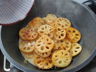 蚝油藕片的做法步骤：7