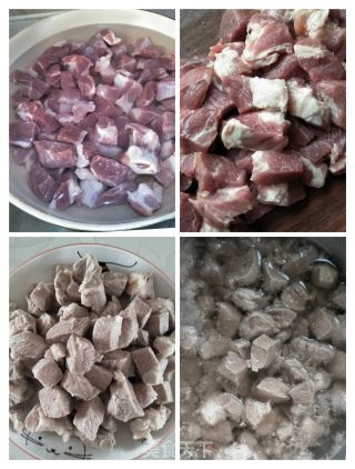 梅花肉炖春笋的做法步骤：3