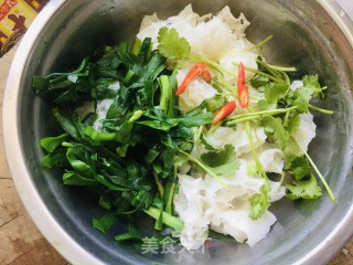 面藕拌韭菜的做法步骤：5