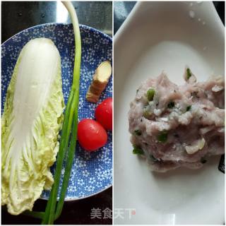 白菜鱼滑汤的做法步骤：1