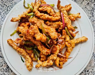 焦烧肉条的做法步骤：11