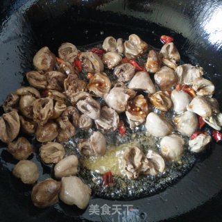 尖椒炒鸡心的做法步骤：6