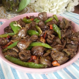 尖椒炒鸡心的做法步骤：10