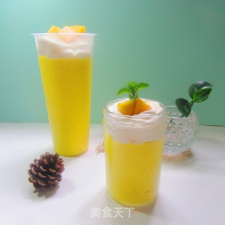 夏日甜品～～～芒果奶昔的做法步骤：4