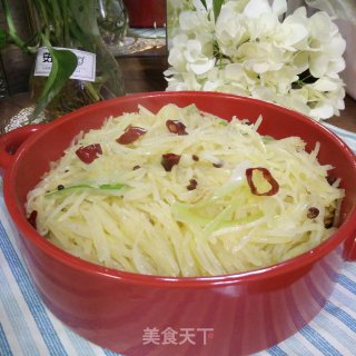 家常炒土豆丝的做法步骤：7