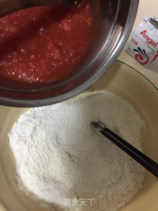 番茄面包的做法步骤：4