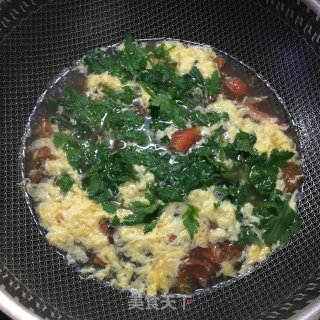 菊花脑蛋汤的做法步骤：6