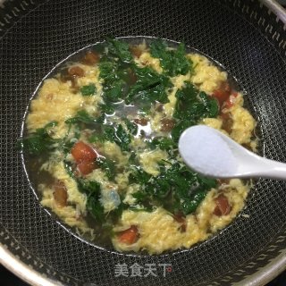 菊花脑蛋汤的做法步骤：7