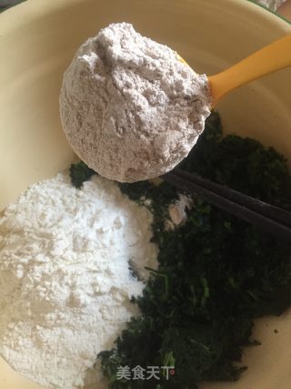 艾叶淮山卷的做法步骤：6