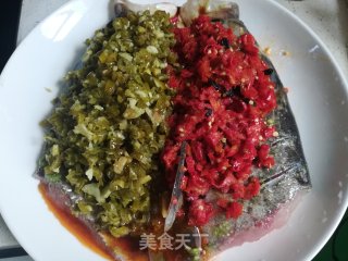 双色鱼头的做法步骤：5