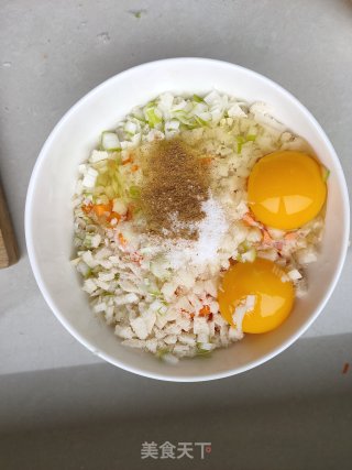 金针菇胡萝卜丸子的做法步骤：5