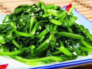 迎銮贡100%纯冷榨山茶油凉 拌 菠 菜的做法步骤：3