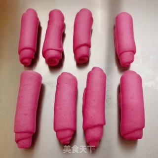 火龙果奶油面包的做法步骤：11
