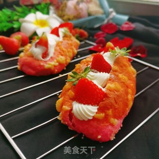 火龙果奶油面包的做法步骤：19