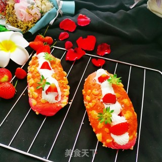 火龙果奶油面包的做法步骤：20