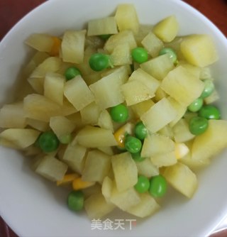 土豆腊肠炒饭的做法步骤：4
