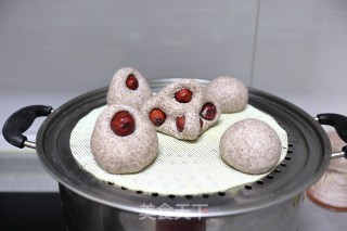 黑全麦豆浆枣馒头的做法步骤：11