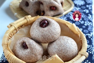 黑全麦豆浆枣馒头的做法步骤：13
